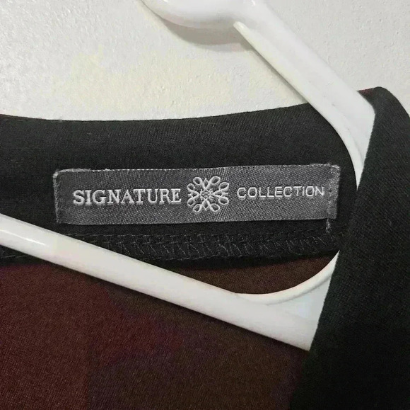 Signature collection maroon and black midi dress! - Picture 3 of 6